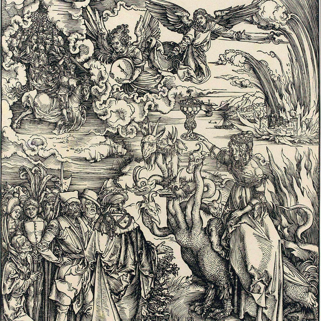 Albrecht Dürer — Вавилонская блудница, из Апокалипсиса (ч. 73; М., гл. 177; С.М.С. 125)