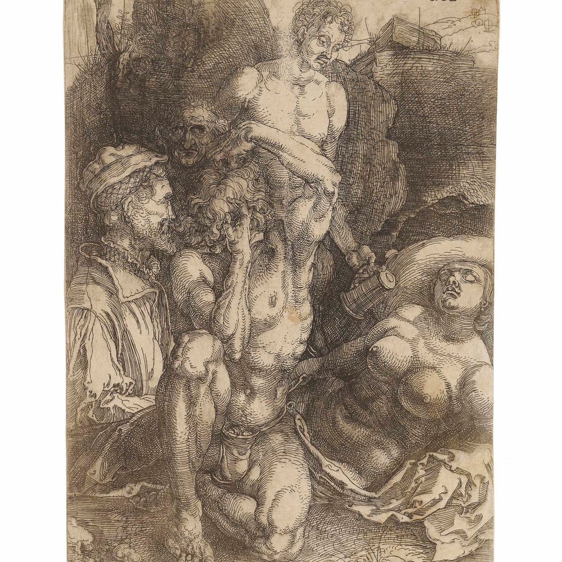 Albrecht Dürer — Отчаявшийся человек (Б. 70; М., Зал. 95; С.М.С. 79)