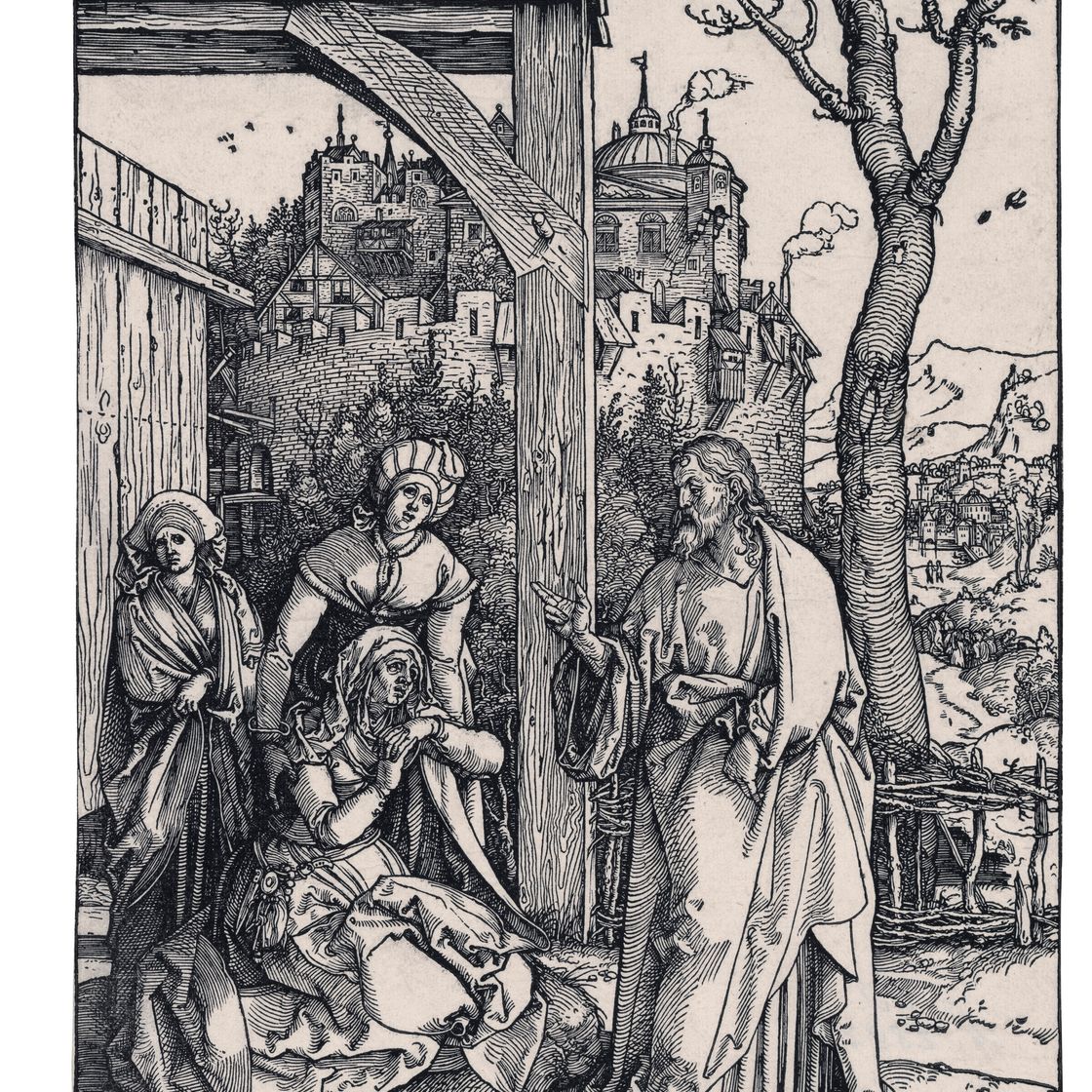 Albrecht Dürer — Христос прощается со Своей Матерью, с жизнью Пресвятой Девы