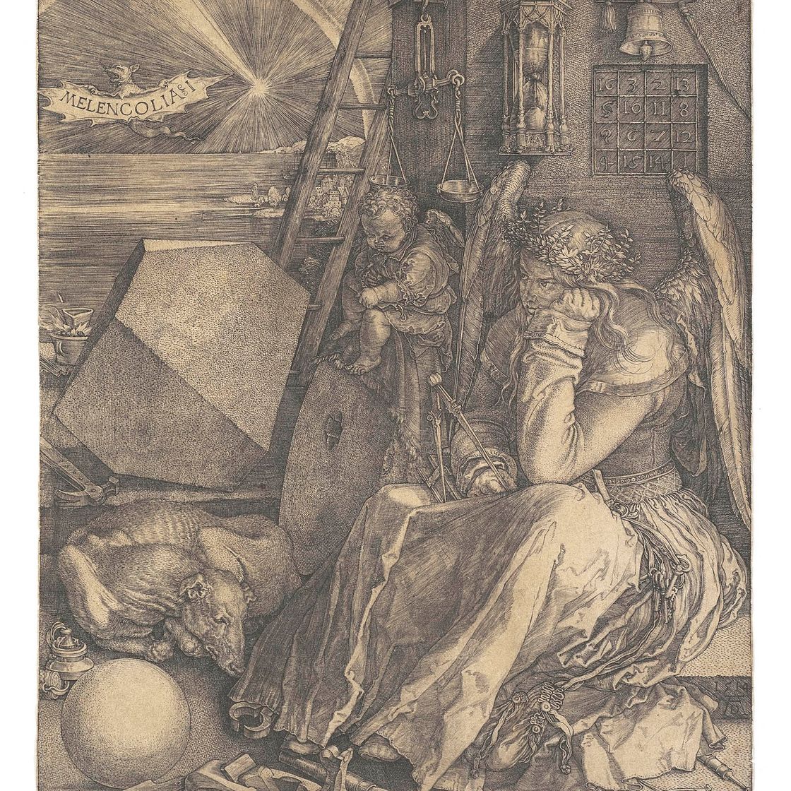 Albrecht Dürer — Меленколия I (B. 74; M., Holl. 75; S.M.S. 71)