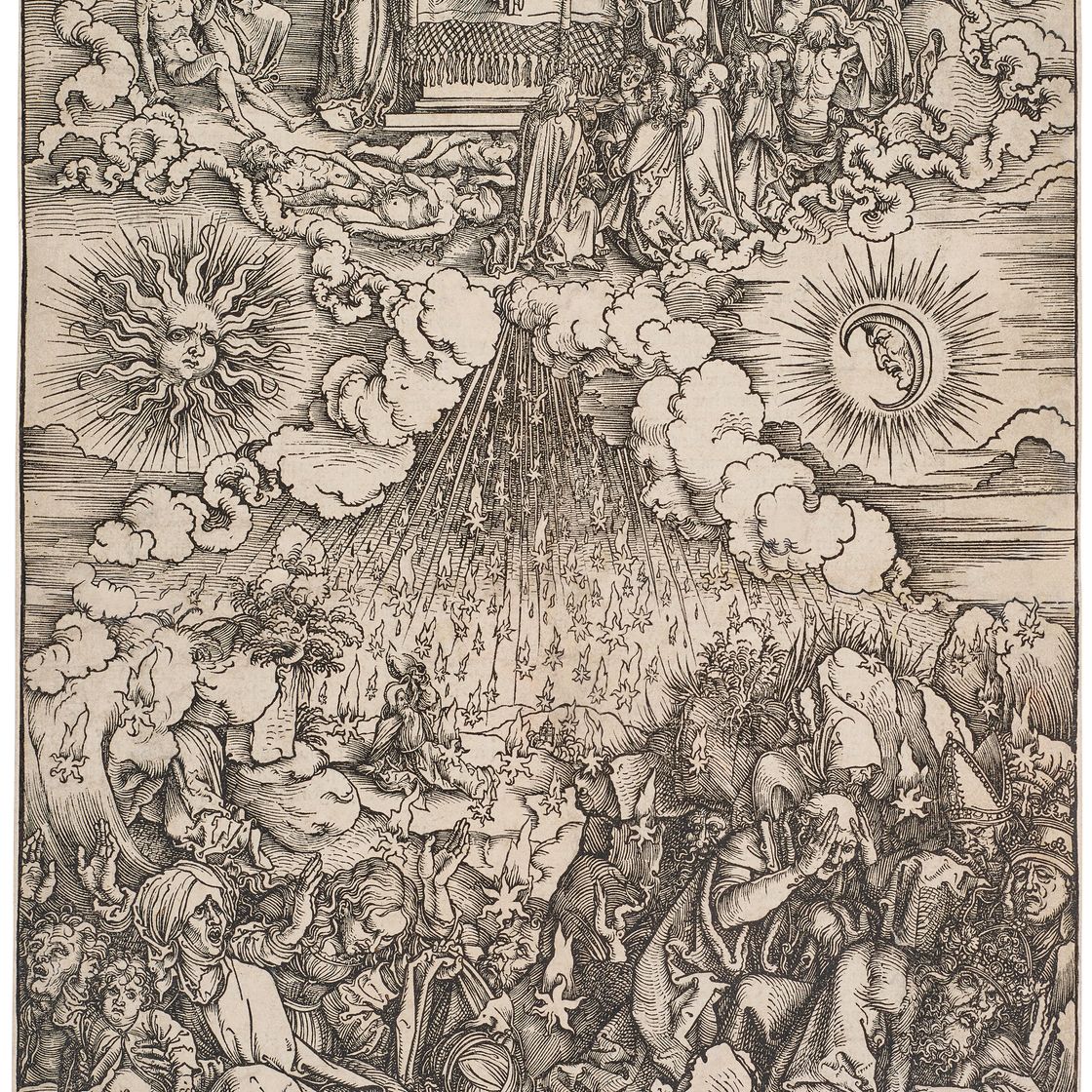 Albrecht Dürer — Снятие пятой и Шестой печатей, из книги "Апокалипсис", изображение 1