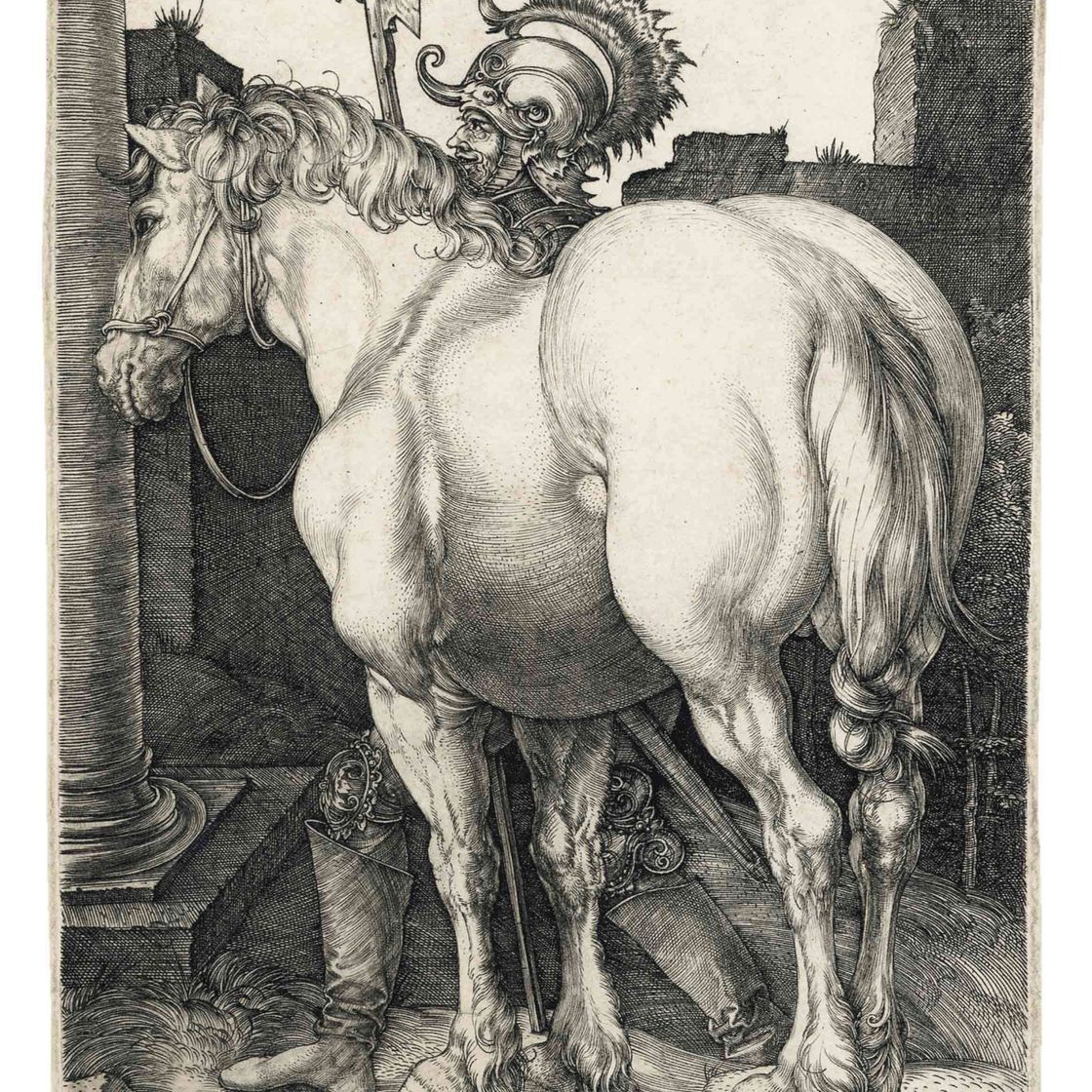Albrecht Dürer — Большая лошадь (Б. 97; М., Зал. 94; С.М.С. 43)