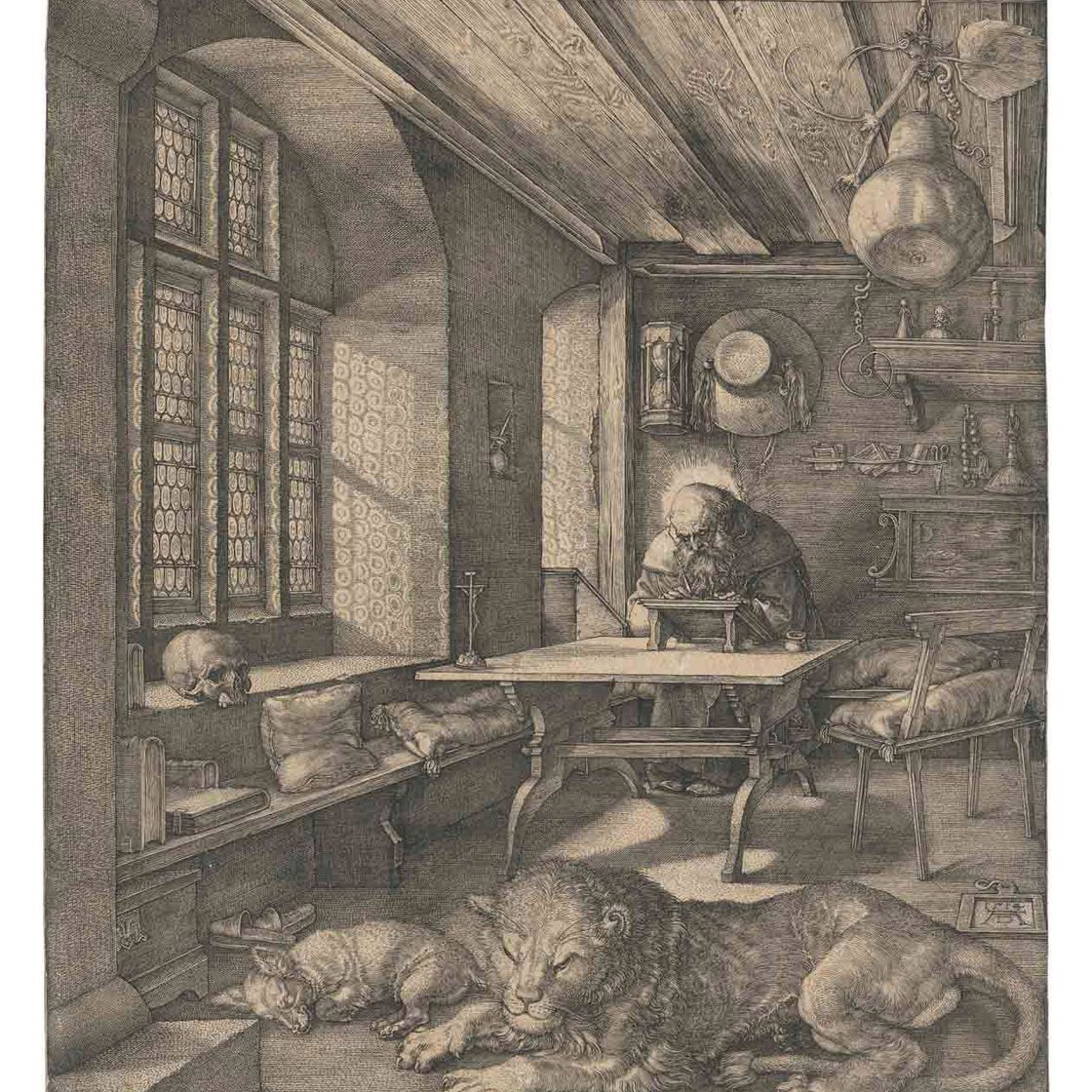 Albrecht Dürer — Святой Иероним в своем кабинете (Б. 60; М., Зал 59, С.М.С. 70)