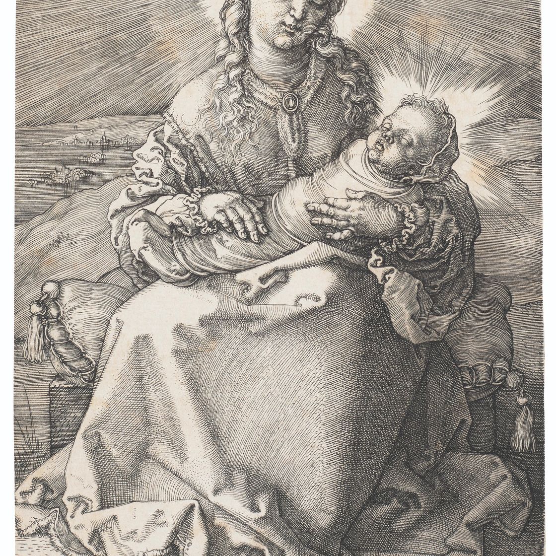 Albrecht Dürer — Богородица с запеленатым младенцем