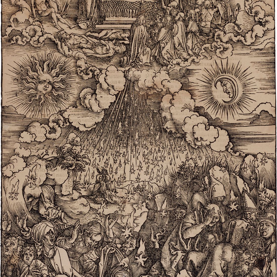 Albrecht Dürer — Снятие пятой и шестой печатей, из книги "Апокалипсис"