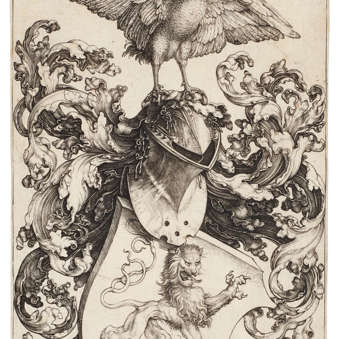Albrecht Dürer — Герб с изображением Льва и Петуха
