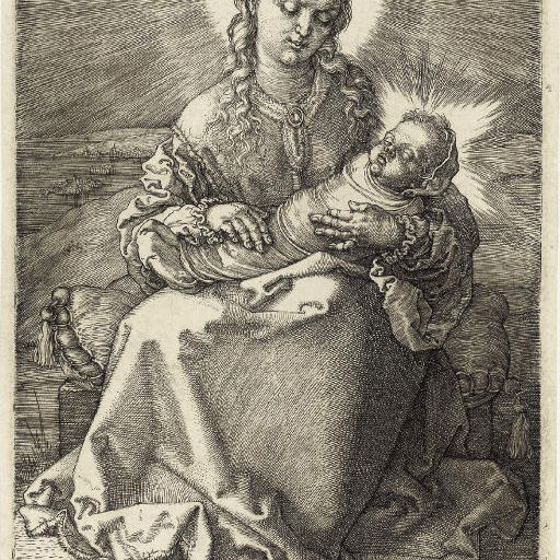 Albrecht Dürer — Богородица с запеленатым младенцем (Б. 38; М., Зал. 40; С.М.С. 91)