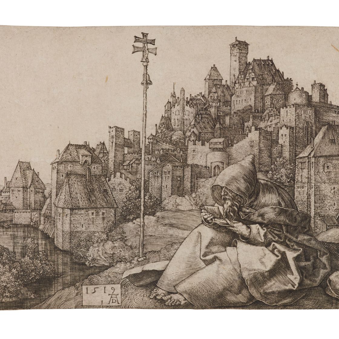 Albrecht Dürer — Чтение Святого Антония