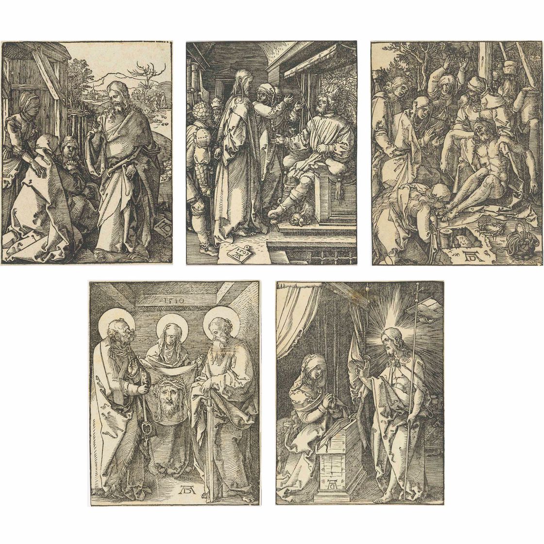 Albrecht Dürer — Пять тарелок из "Маленькой страсти"