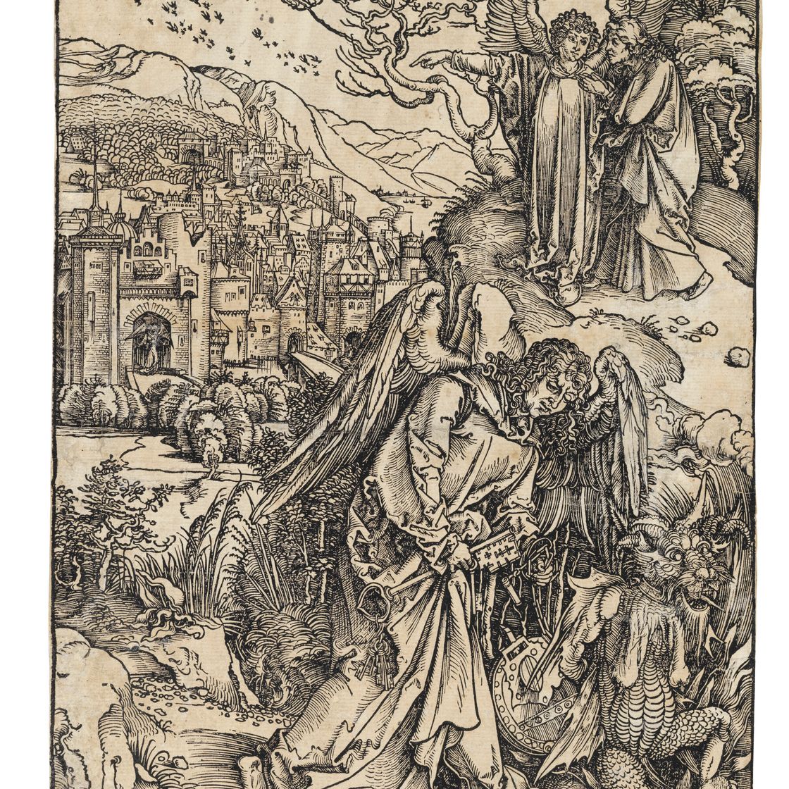 Albrecht Dürer — Ангел с ключом от бездны, из фильма "Апокалипсис"