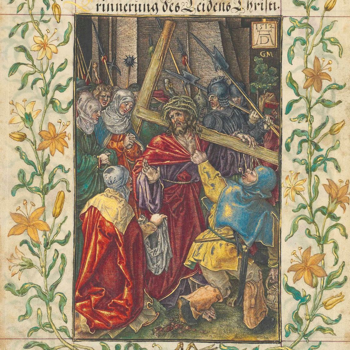 Albrecht Dürer — Христос, несущий крест, с гравюры "Страсти Господни" (Б., М., Зал. 12; С.М.С. 54)