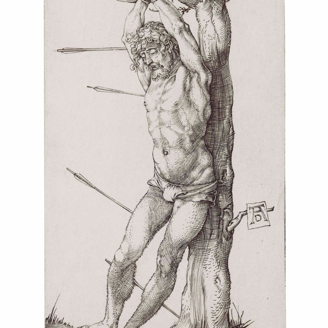 Albrecht Dürer — Святой Себастьян, привязанный к дереву (Б. 55; М. Холл. 62; С.М.С. 30)