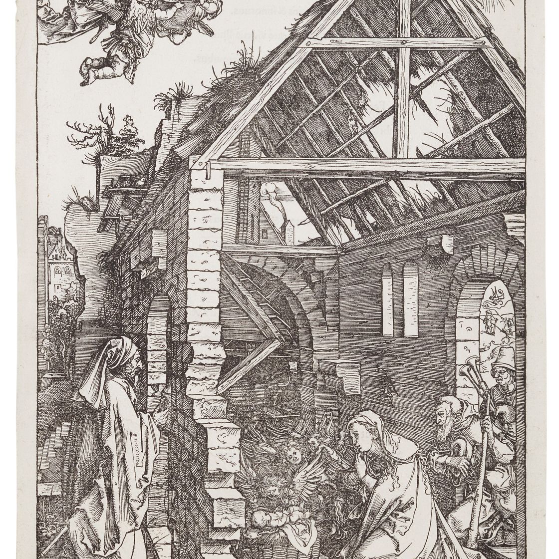 Albrecht Dürer — Рождество Христово, из книги "Житие Пресвятой Богородицы"