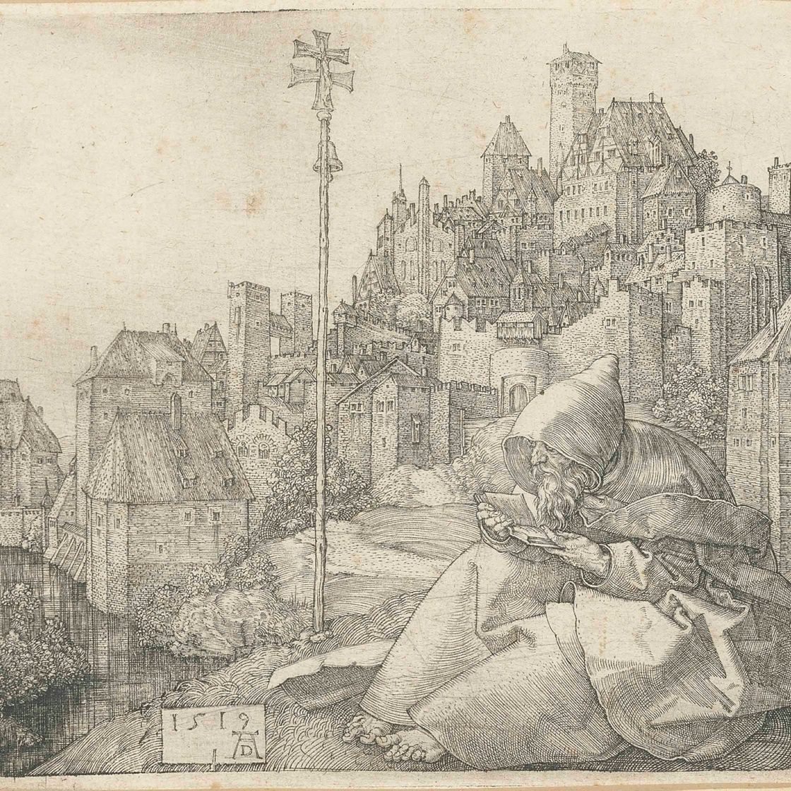 Albrecht Dürer — Чтение Святого Антония