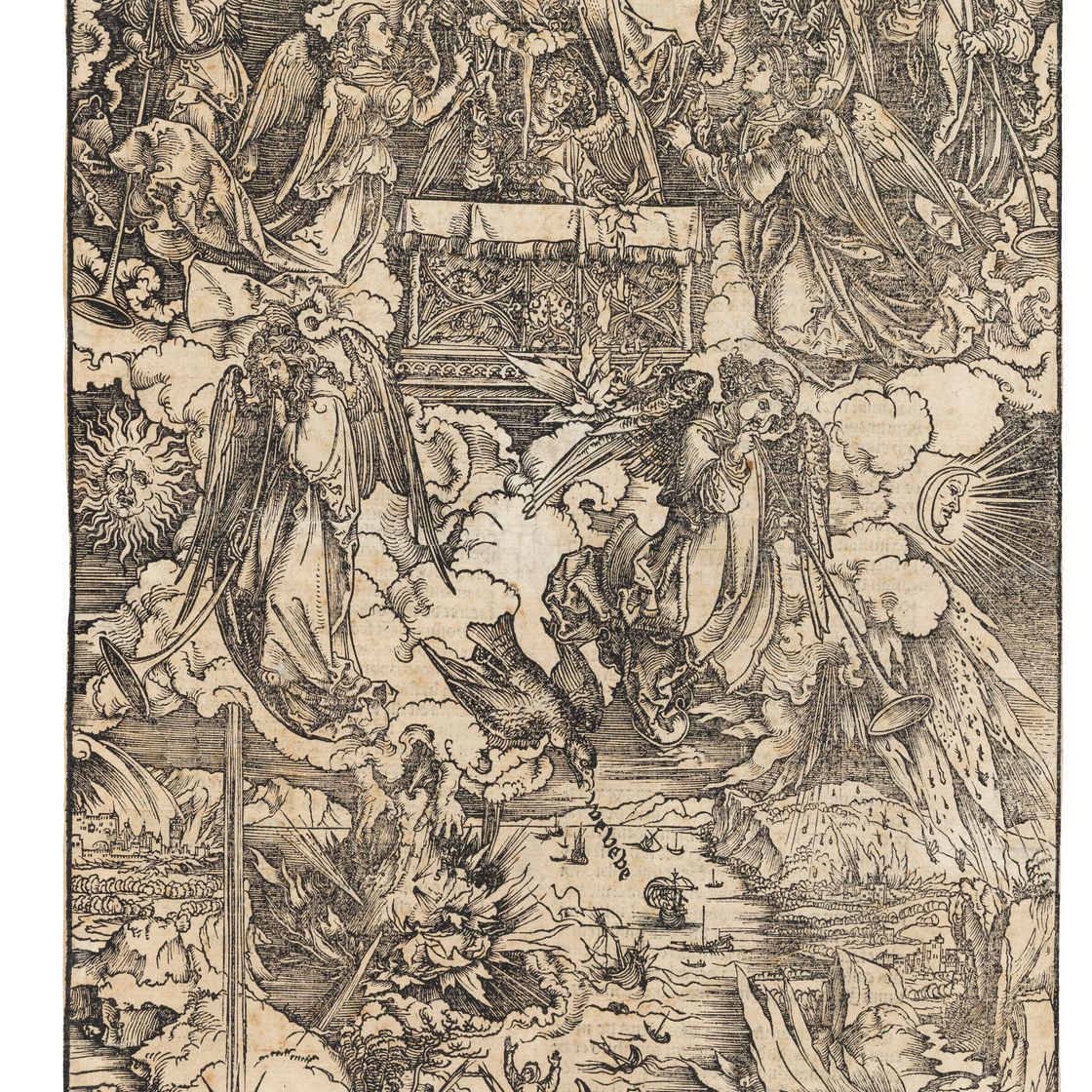 Albrecht Dürer — Семь Ангелов с трубами, из "Апокалипсиса"