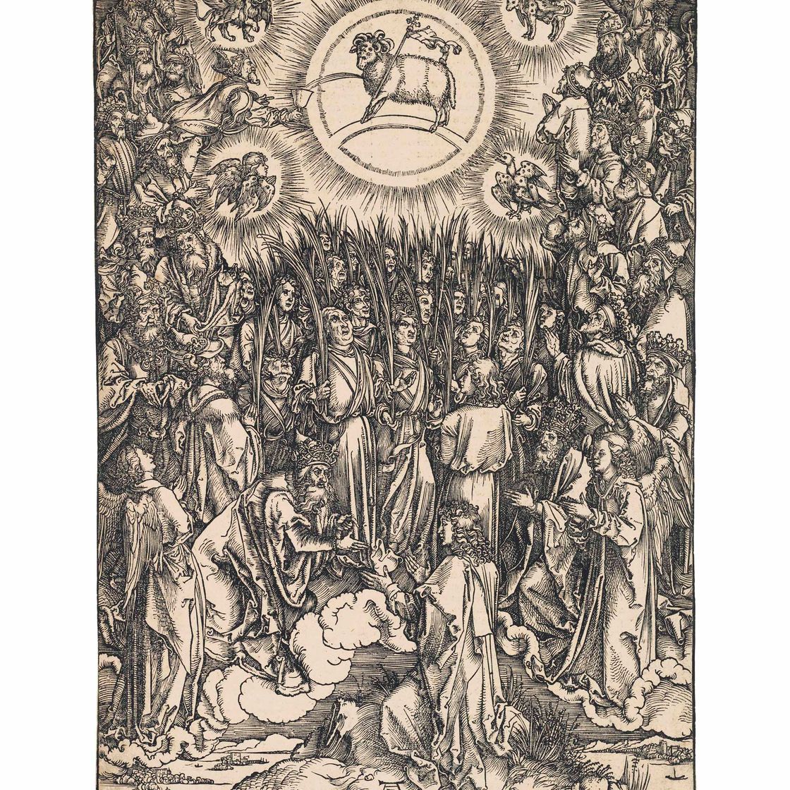 Albrecht Dürer — Поклонение Агнцу, из Апокалипсиса (Б. 67; М., гл. 176; С.М.С. 124)