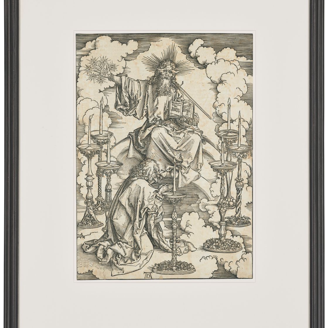 Albrecht Dürer — Видение о семи подсвечниках, из книги "Апокалипсис", изображение 2