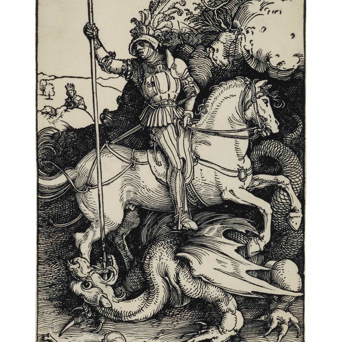 Albrecht Dürer — Святой Георгий на коне