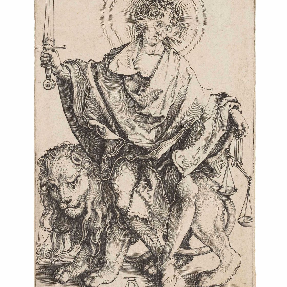 Albrecht Dürer — Сол Юстиция (Барч, 79; Медер, Холстейн, 73; Шох, Менде, Шербаум, 23)
