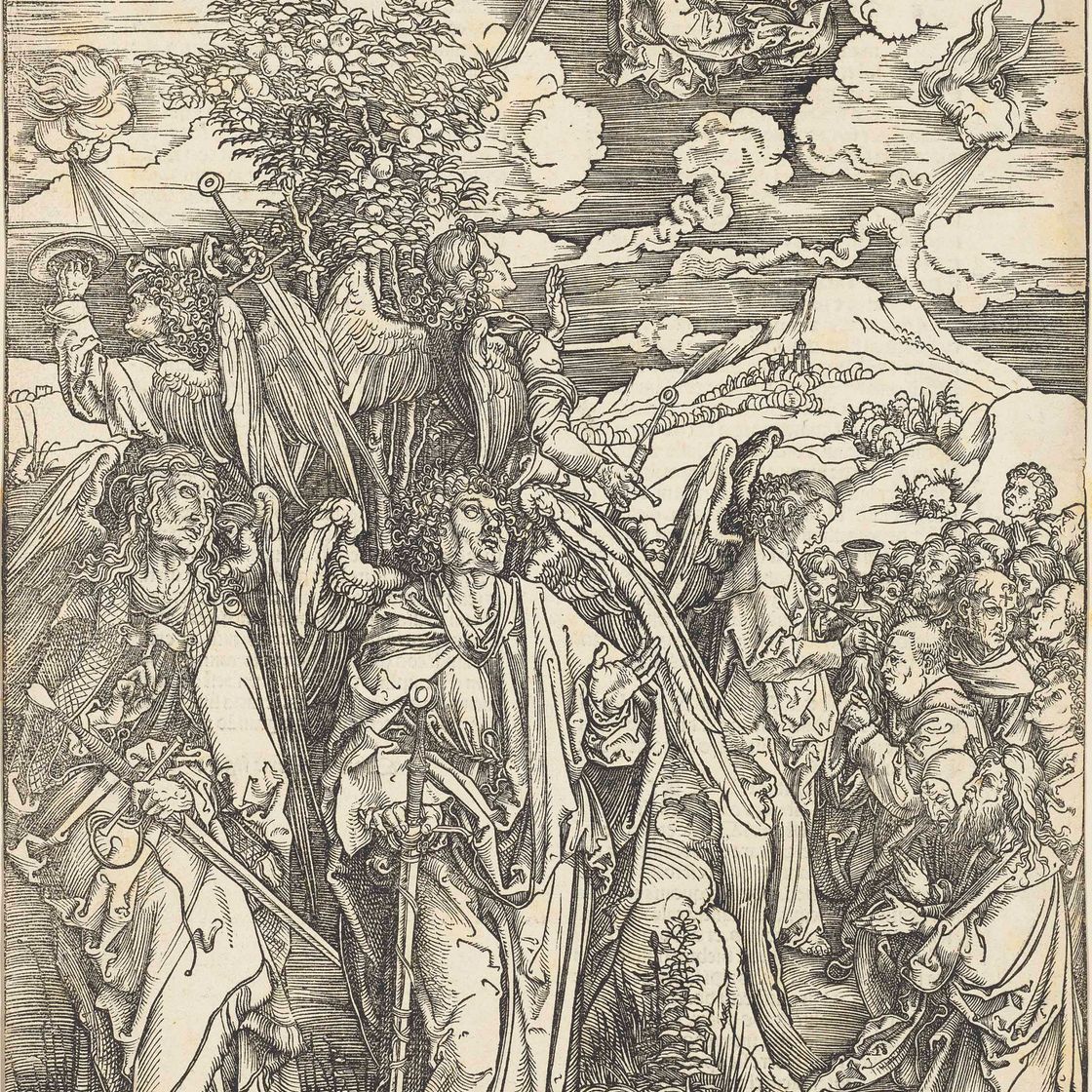 Albrecht Dürer — Четыре ангела, сдерживающие ветер, из фильма "Апокалипсис"