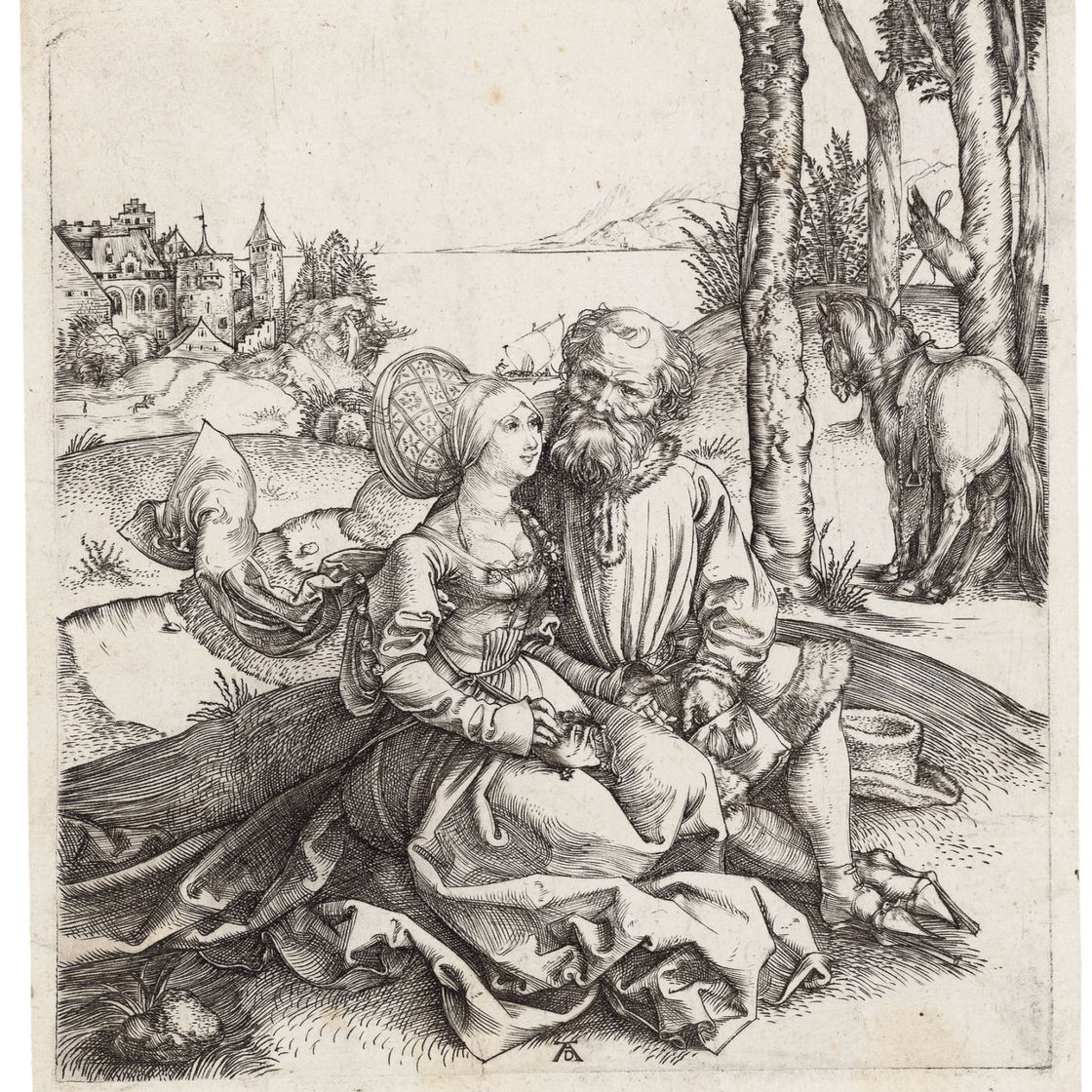 Albrecht Dürer — Неподходящая пара (Б. 92; М., Холл. 77; С.М.С. 3)
