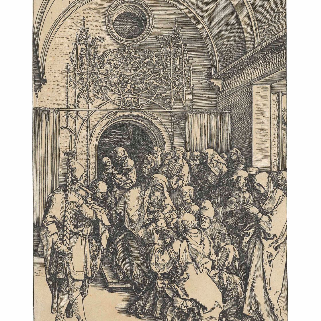 Albrecht Dürer — Обрезание Христа, из книги "Жизнь Пресвятой Девы"