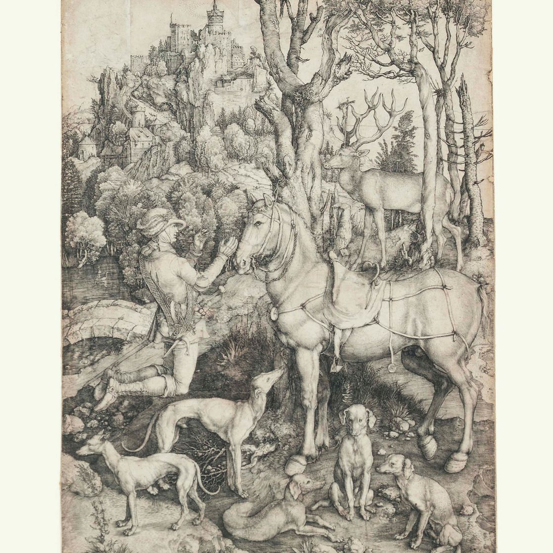 Albrecht Dürer — Сент-Юстас (Барч, 57; Медер, Холстейн, 60)