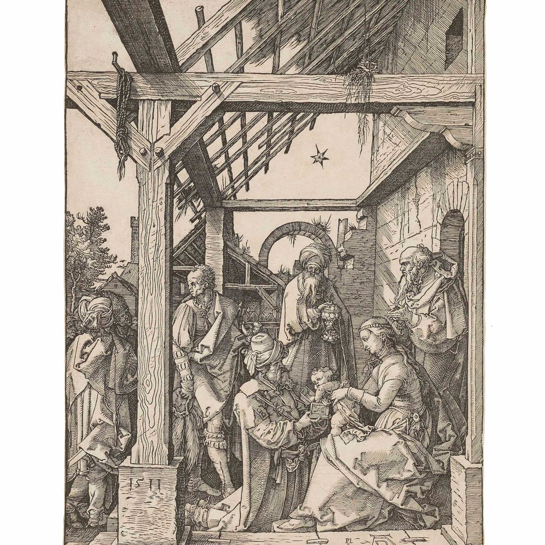 Albrecht Dürer — Поклонение волхвов (ч. 3; М., гл. 208; С.М.С. 225)