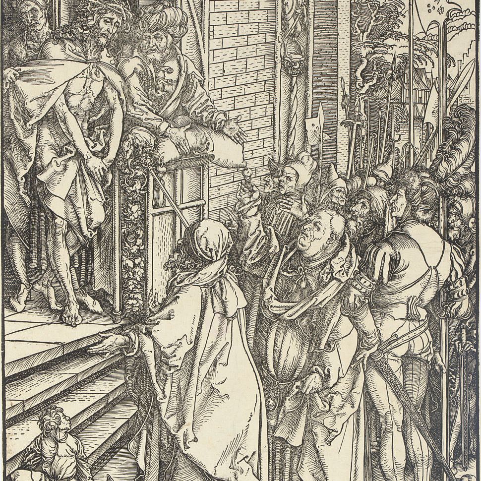 Albrecht Dürer — Ecce Homo, из "Большой страсти" (ч. 9; М., гл. 118; С.М.С. 159)