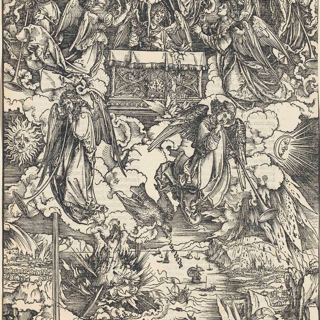 Albrecht Dürer — Семь труб, из книги "Апокалипсис"