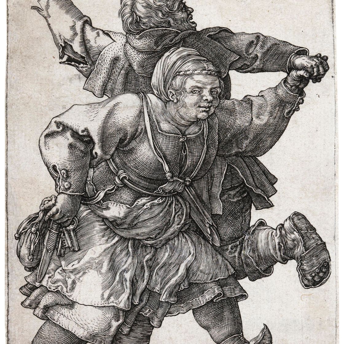 Albrecht Dürer — Крестьянская пара танцует