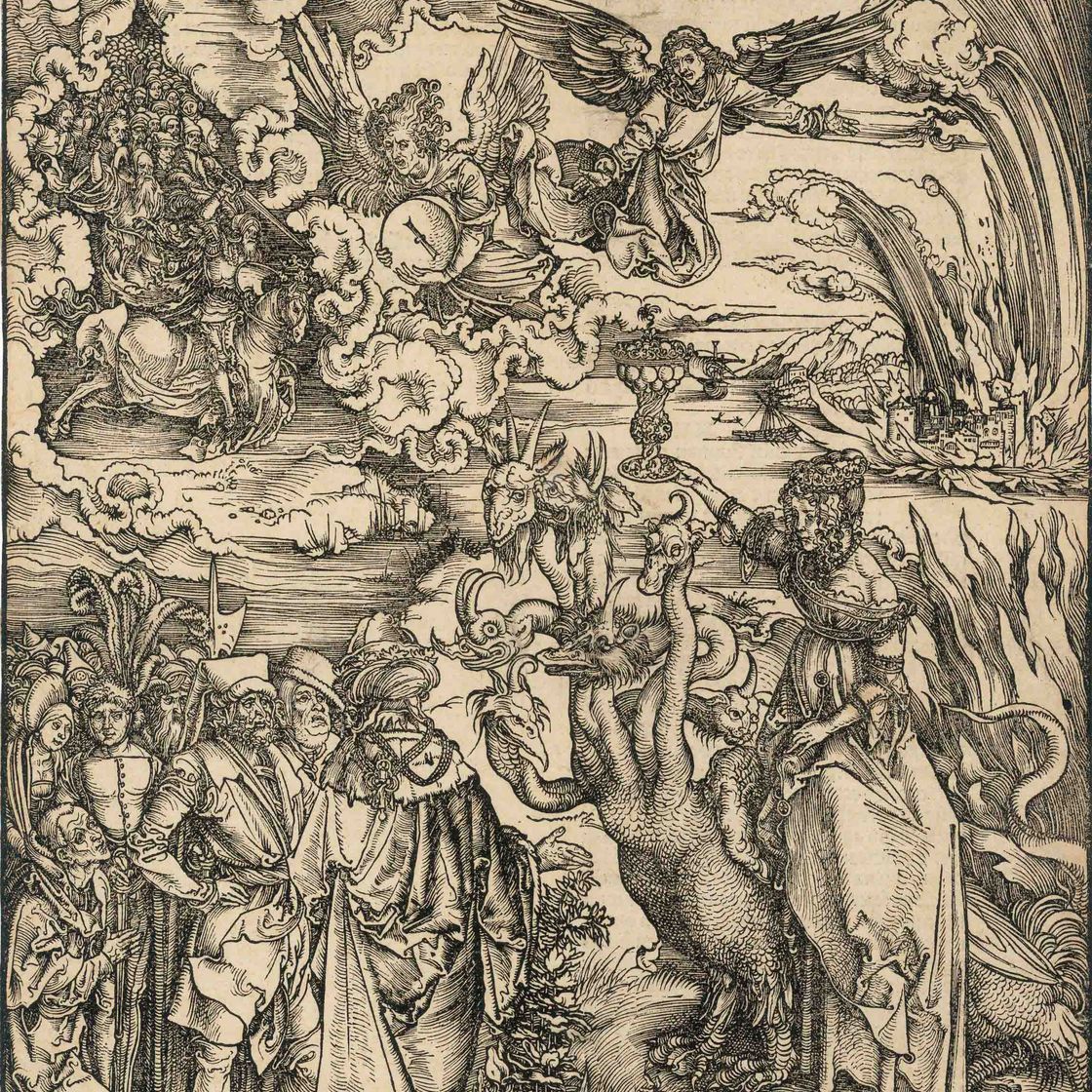 Albrecht Dürer — Вавилонская блудница, из Апокалипсиса (Б. 73; М., гл. 177; С.М.С. 125)
