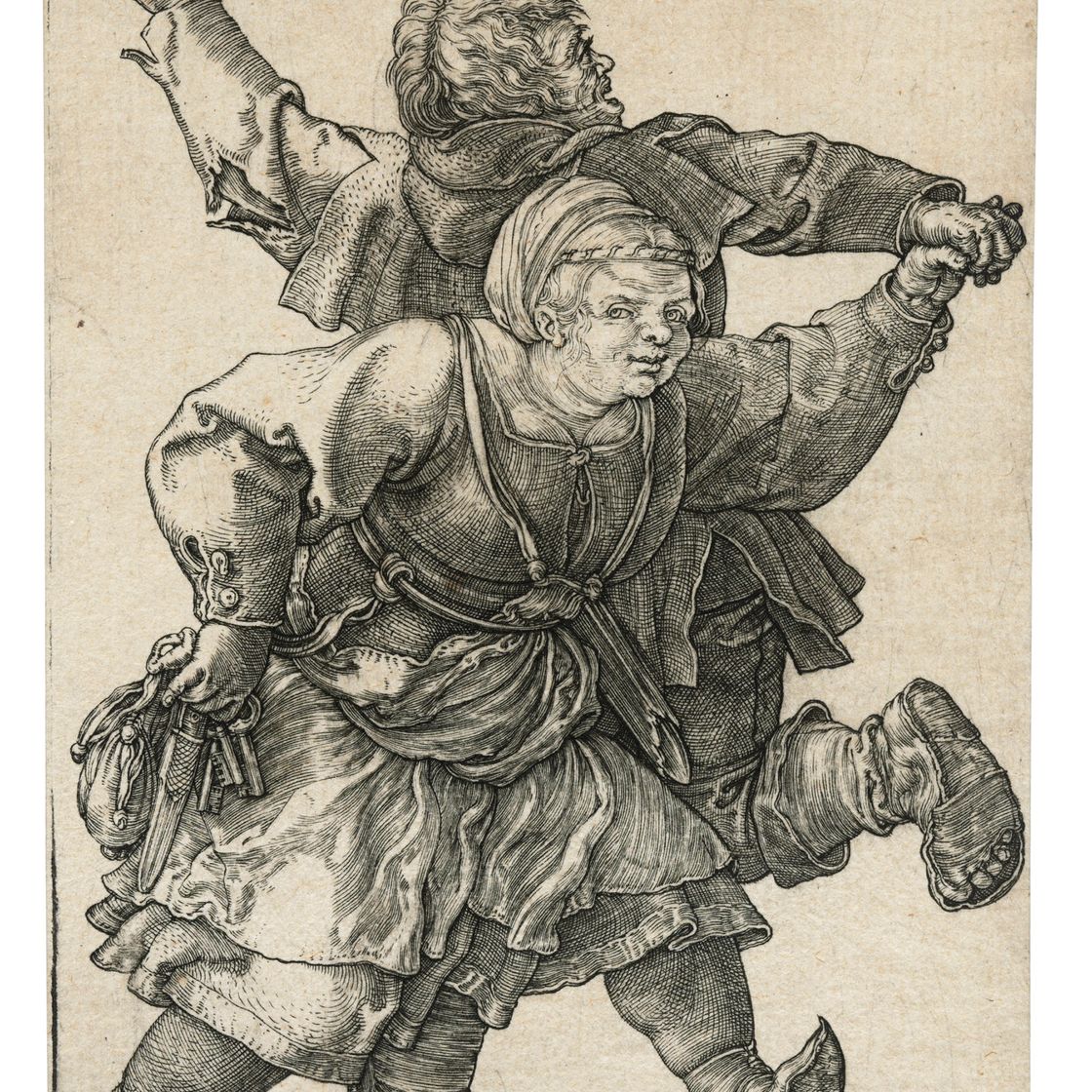 Albrecht Dürer — Крестьянская пара танцует
