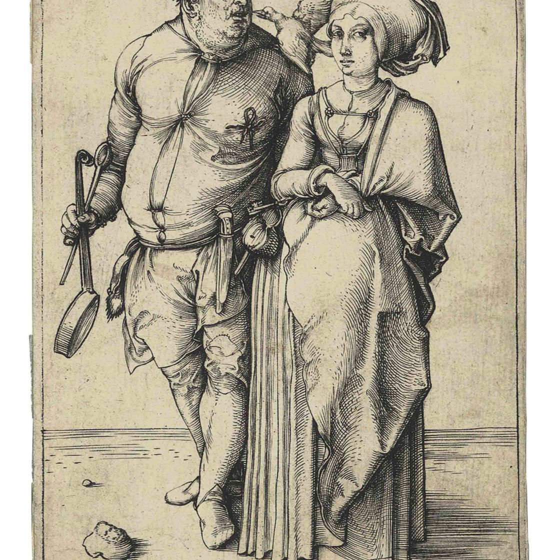 Albrecht Dürer — Повар и его жена (Б. 84; М., Холл. 85; С.М.С. 13)
