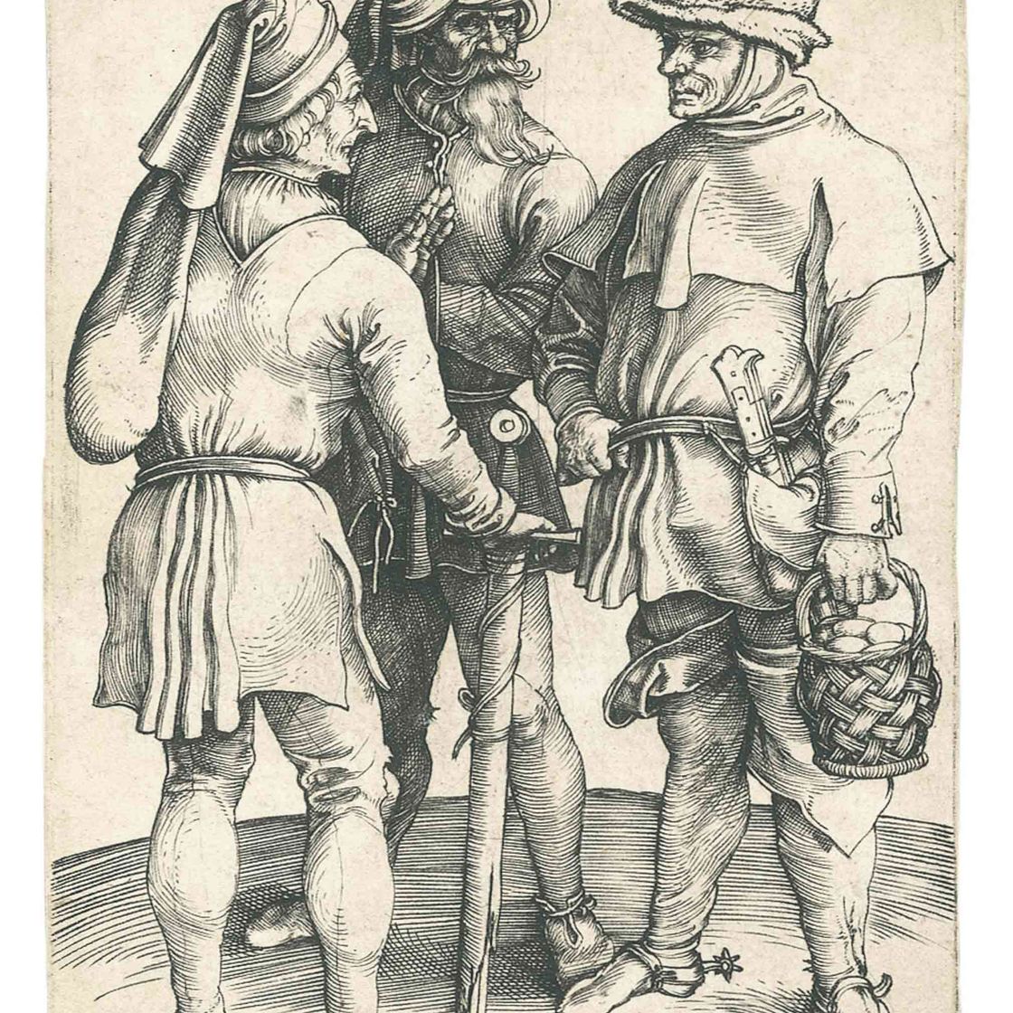 Albrecht Dürer — Беседуют три крестьянина (ч. 86; М., Зал. 87; С.М.С. 15)