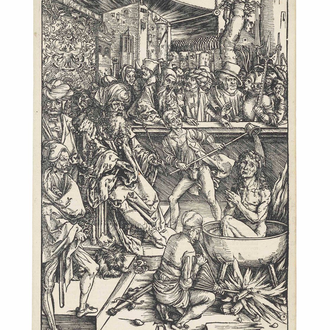Albrecht Dürer — Мученическая смерть святого Иоанна, из Апокалипсиса