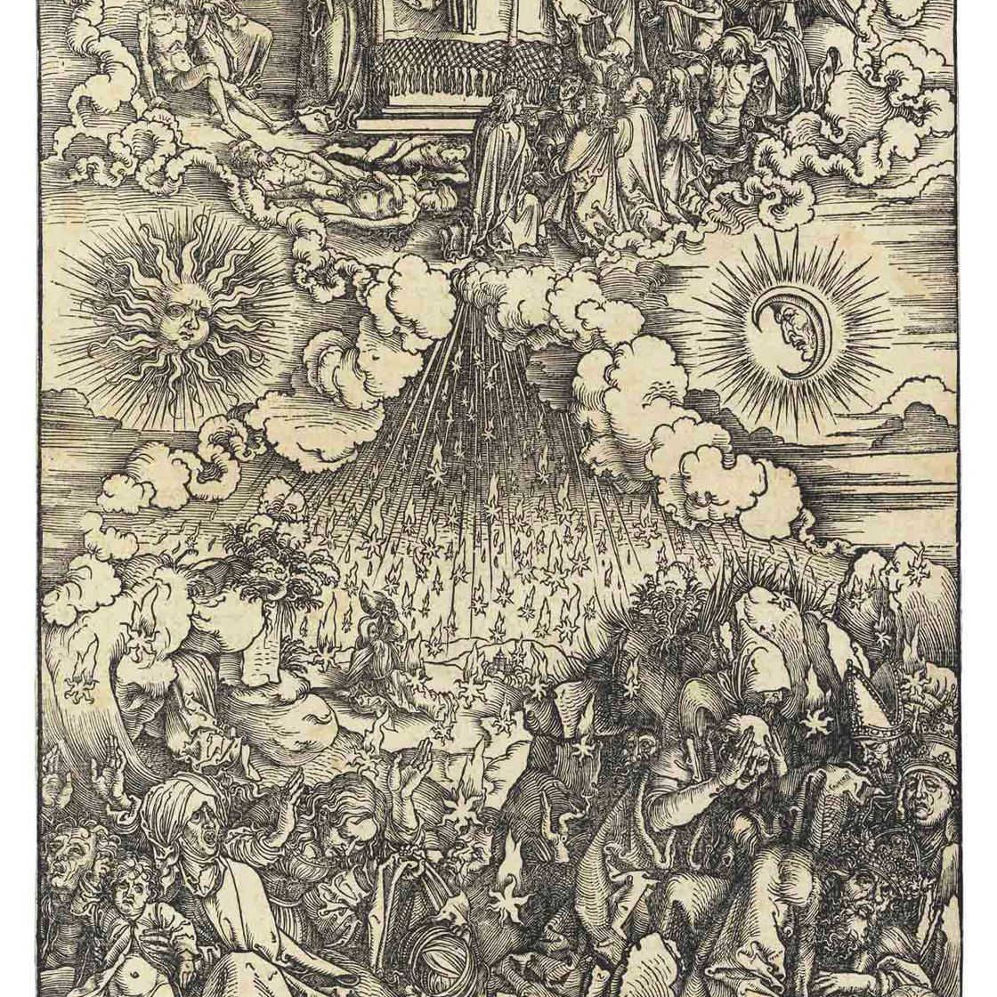 Albrecht Dürer — Снятие Пятой и Шестой печатей, из Апокалипсиса (Б. 65; М., гл. 116; С.М.С. 116)