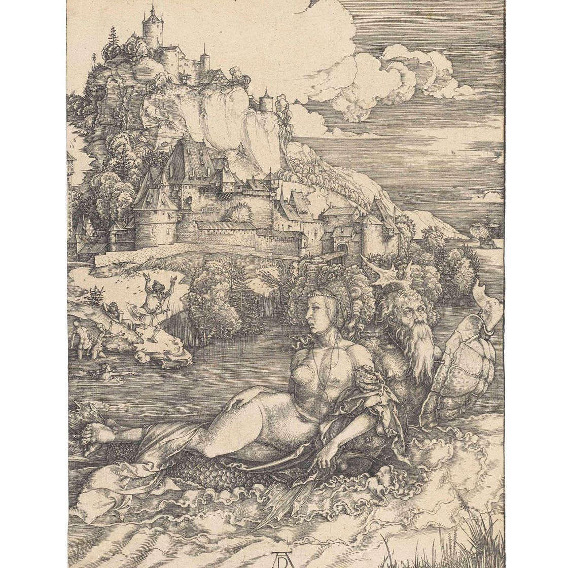 Albrecht Dürer — Морской монстр (Б. 71; М., зал. 66; С.М.С. 21)
