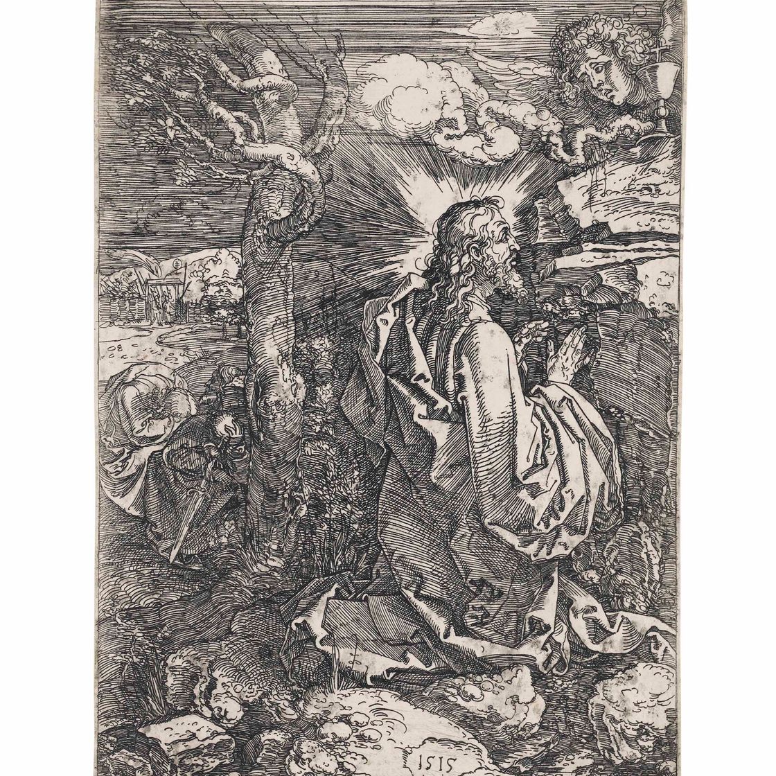 Albrecht Dürer — Агония в саду (Б., М., Холл. 19; С.М.С. 80)