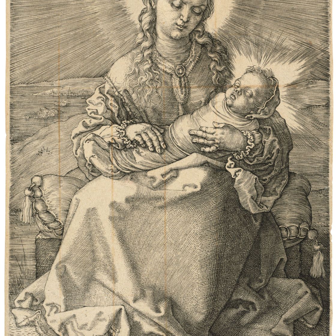 Albrecht Dürer — Богородица с запеленатым младенцем