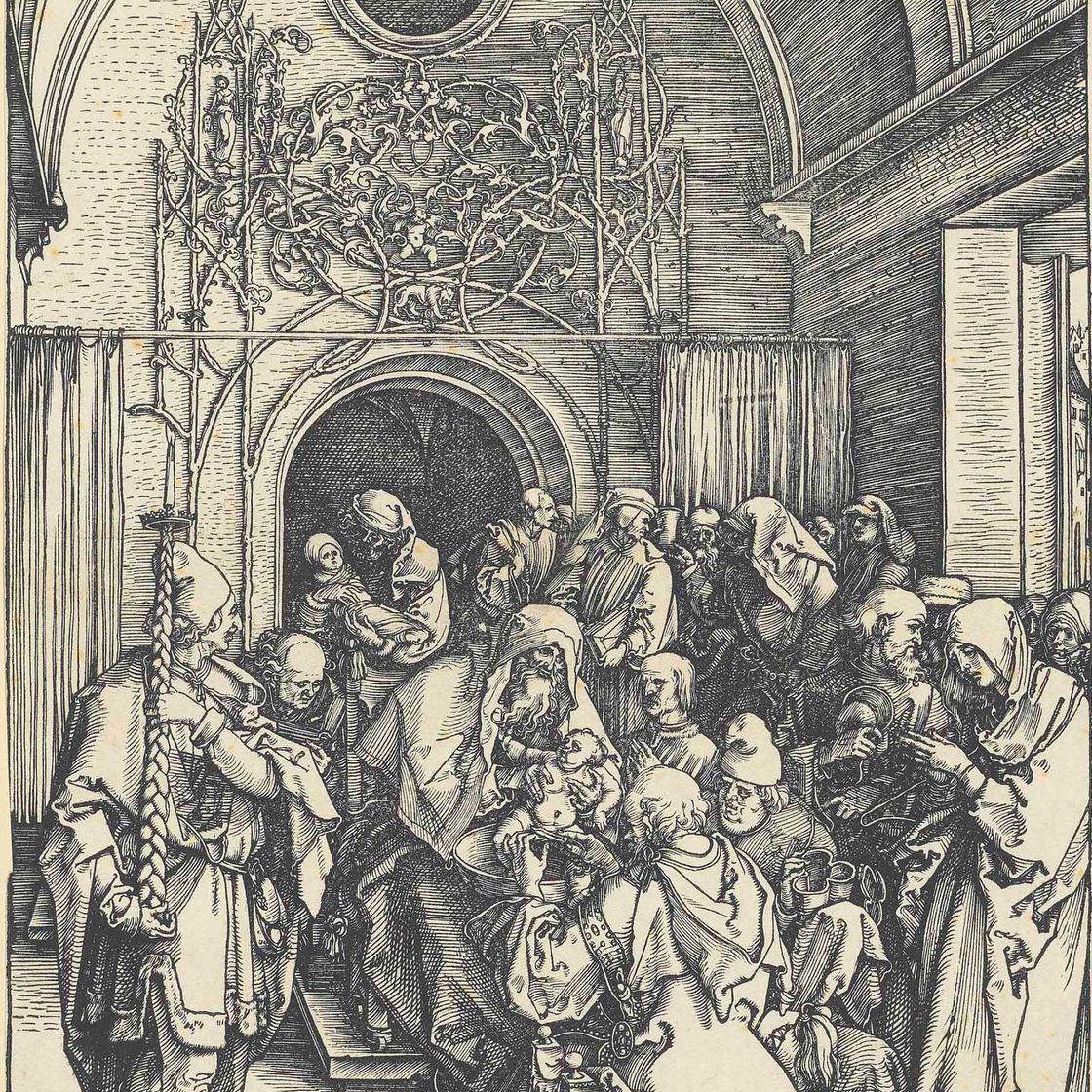 Albrecht Dürer — Обрезание Христа, из книги "Жизнь Пресвятой Девы"