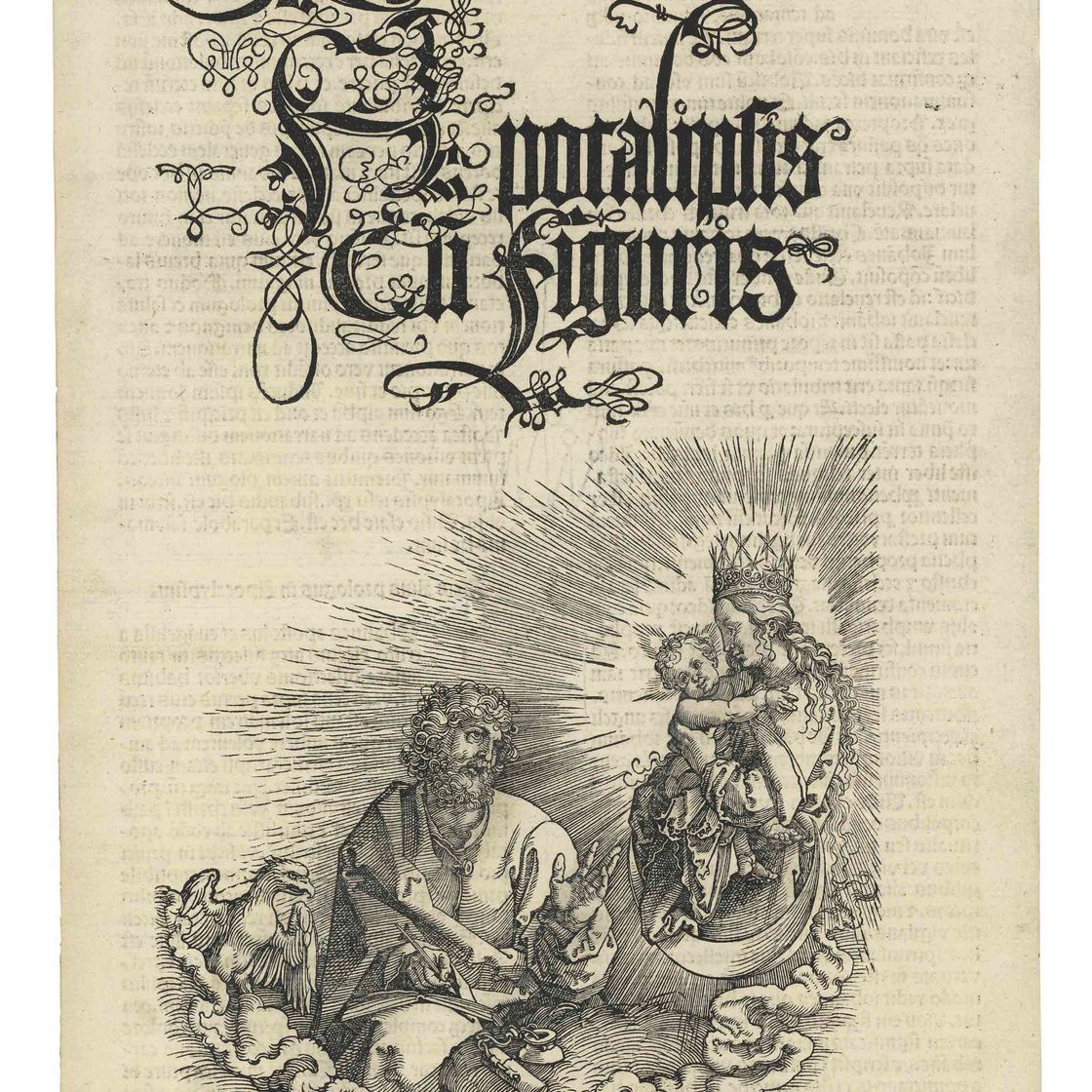 Albrecht Dürer — Дева, являющаяся святому Иоанну, из Апокалипсиса (Б. 60; М., гл. 163б; С.М.С. 111)