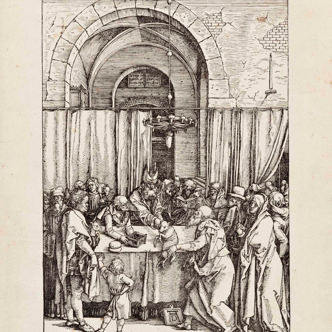 Albrecht Dürer — Отвергнутое приношение Иоакима, из книги "Жизнь Пресвятой Девы"