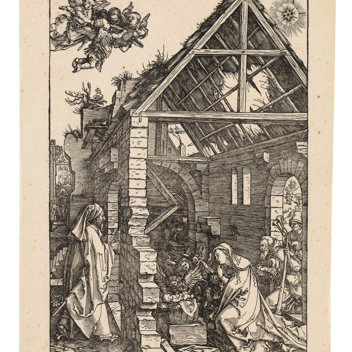 Albrecht Dürer — Рождество Христово , из книги "Житие Пресвятой Богородицы"