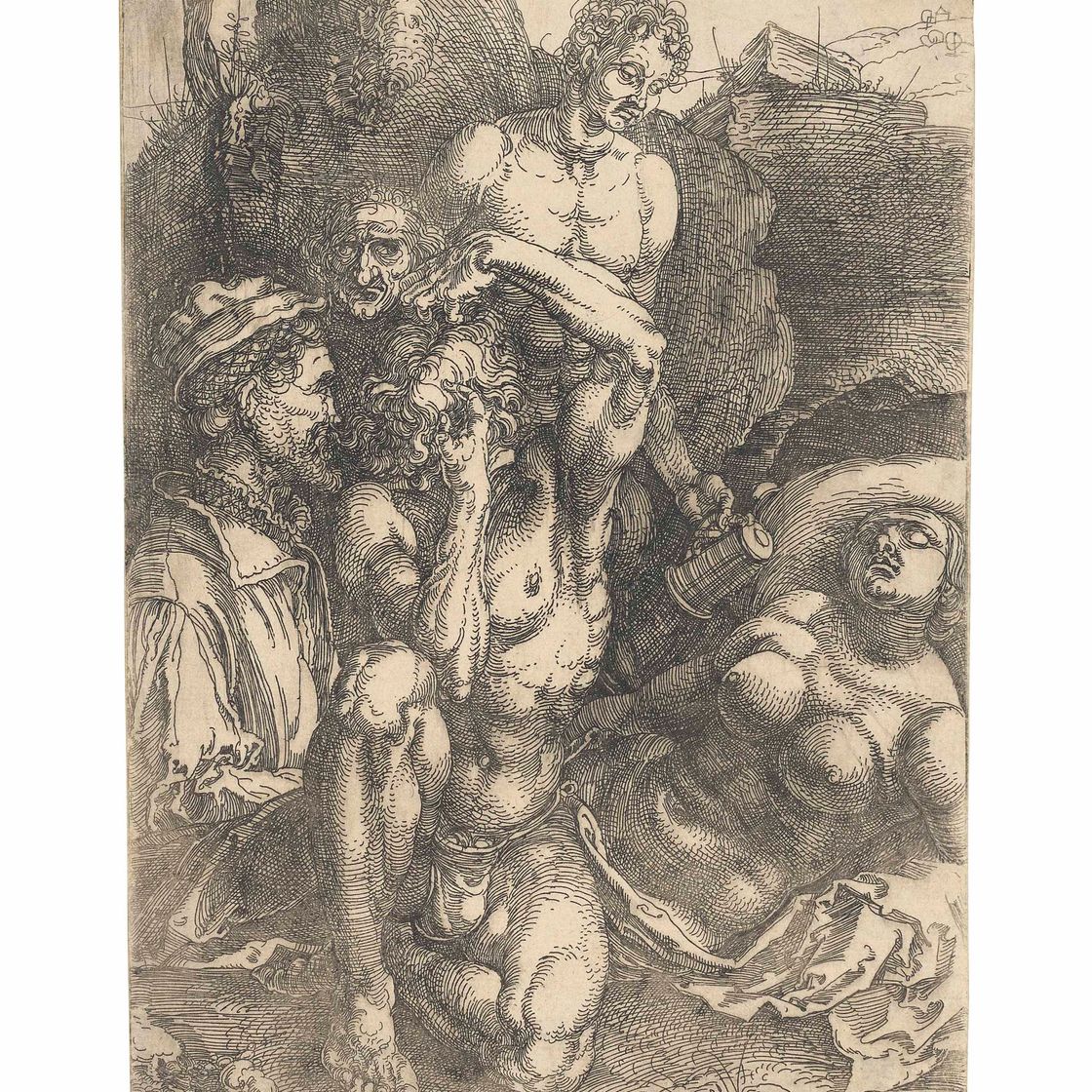 Albrecht Dürer — Отчаявшийся человек (Б. 70; М., Холл. 95; С.М.С. 79)