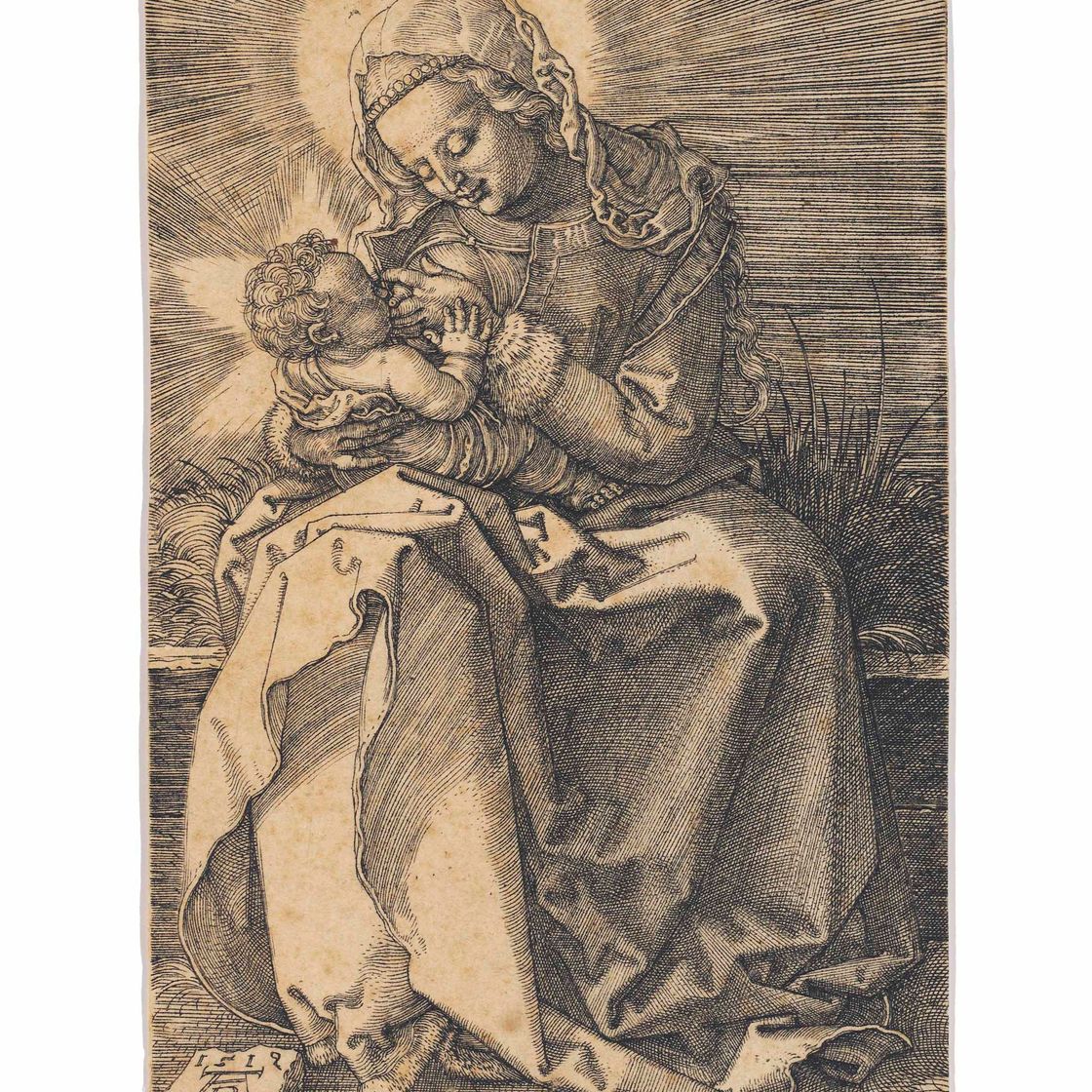Albrecht Dürer — Дева, кормящая младенца грудью (Б. 36; М., Холл. 39; С.М.С. 86)