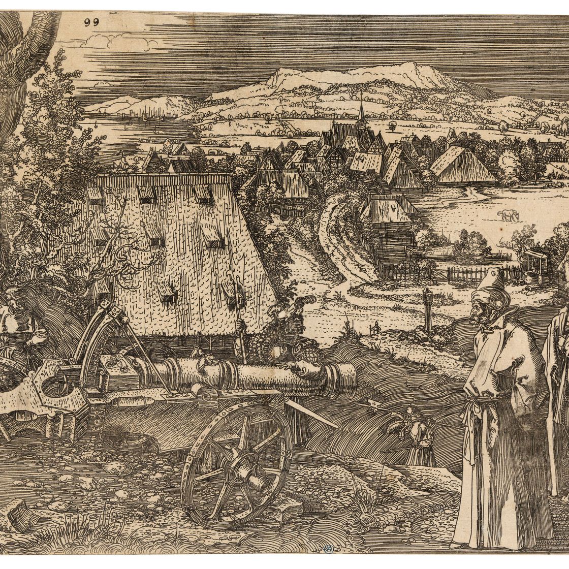 Albrecht Dürer — Пейзаж с пушкой