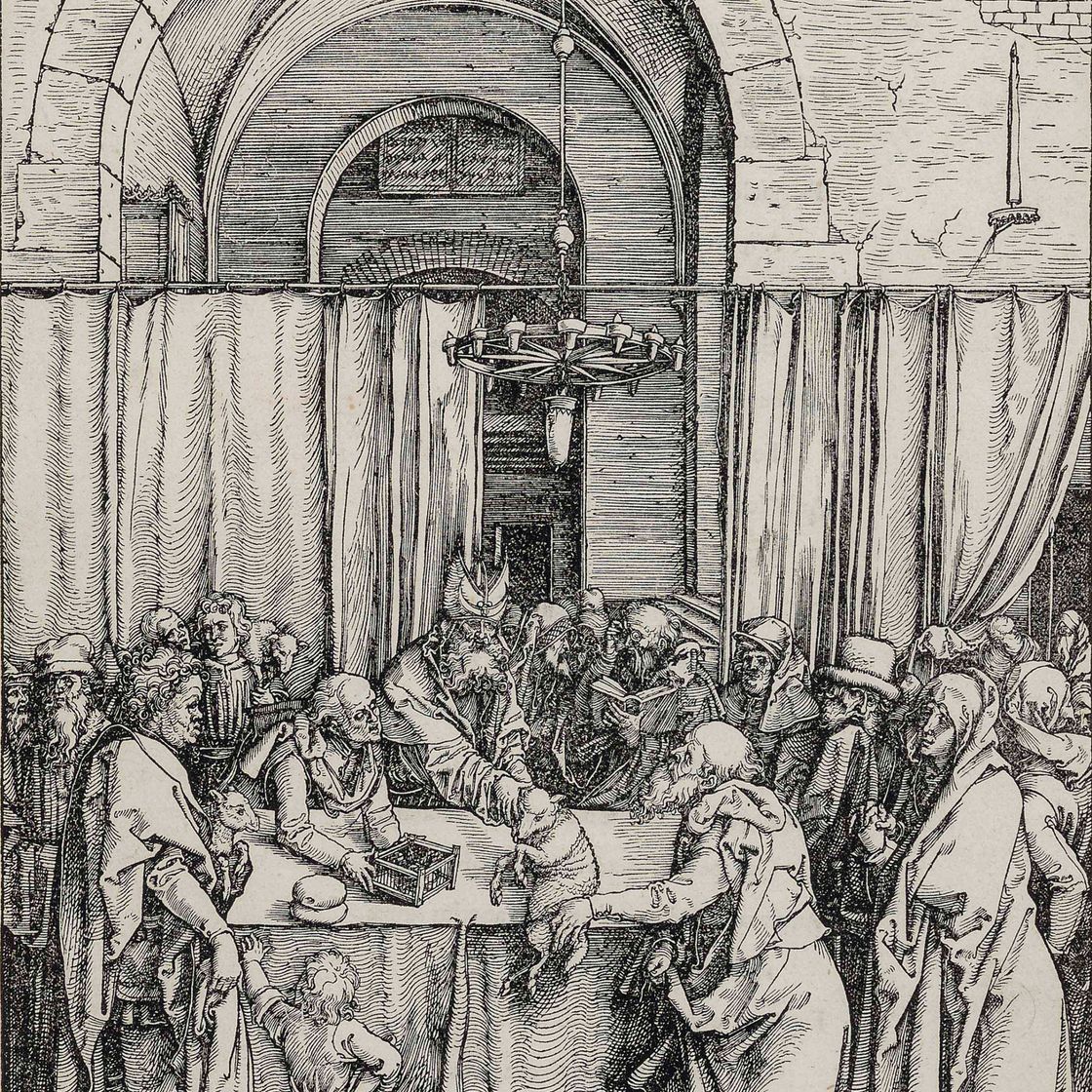 Albrecht Dürer — Отказ от приношения Иоакима, из книги "Жизнь Пресвятой Девы"