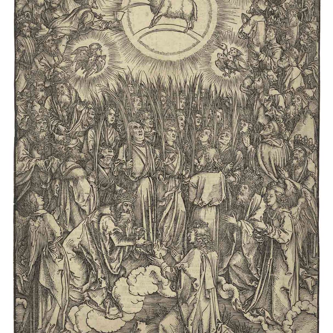 Albrecht Dürer — Поклонение Агнцу, из Апокалипсиса (Б. 67; М., гл. 176; С.М.С. 124)