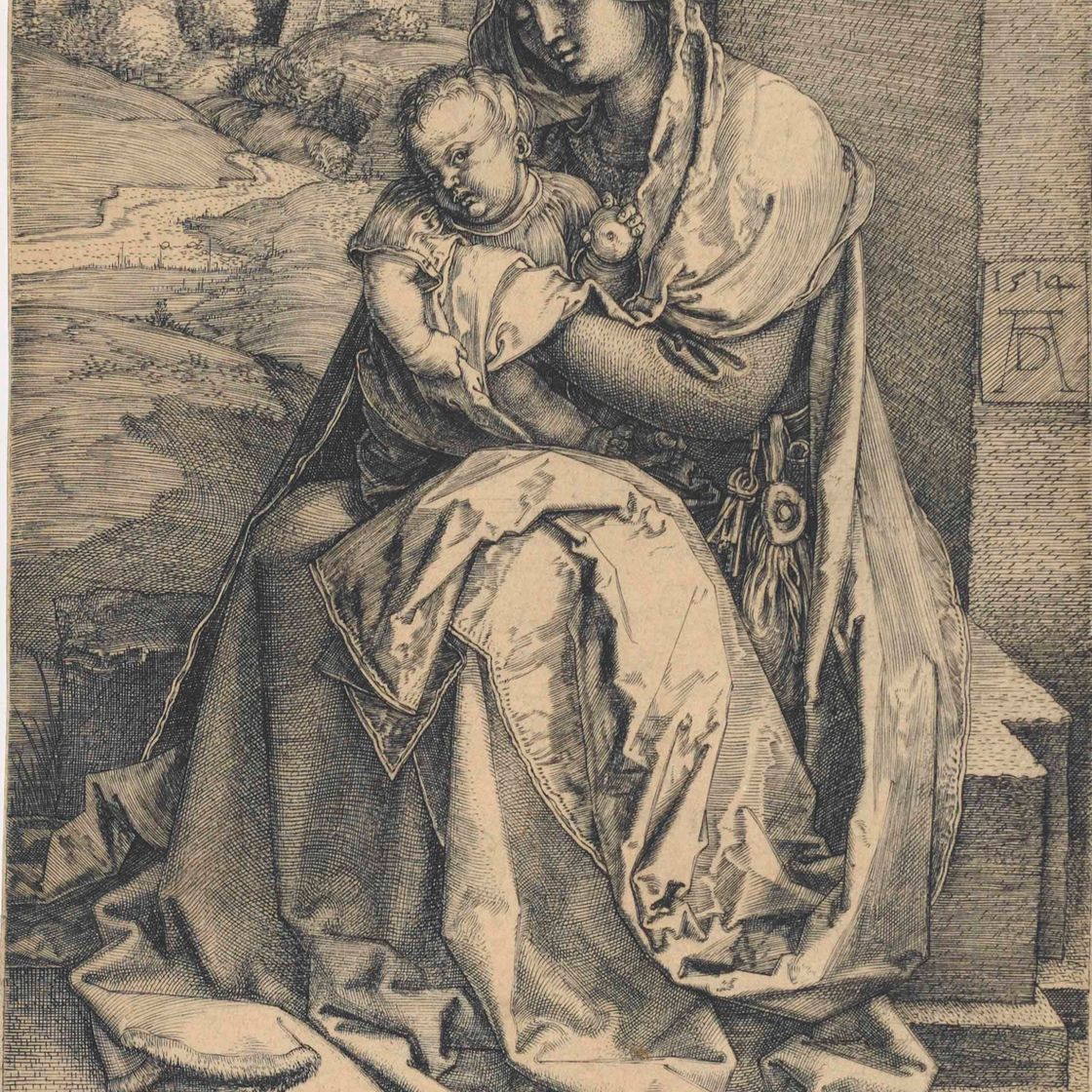 Albrecht Dürer — Мадонна у стены (Барч, 40 лет; Медер, Холстейн, 36 лет; Шох, Менде и Шербаум, 73 года)
